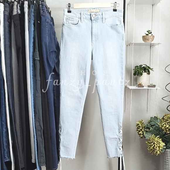 Joe's Jeans Charlie High Rise Skinny Lace Up Ankle - Picture 7 of 13